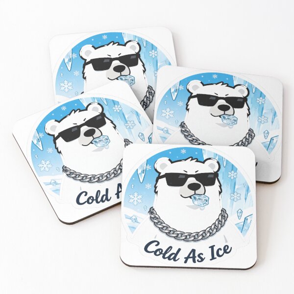 Item preview, Cold Polar Bear Aesthetic Sticker Cold As Ice 3 designed and sold by HealthyEnvy.