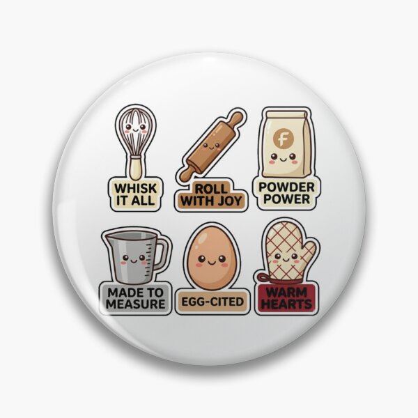 Item preview, Kawaii Baking Sticker Pack - Cute Kitchen Utensils & Baking Doodles designed and sold by SimpleP.