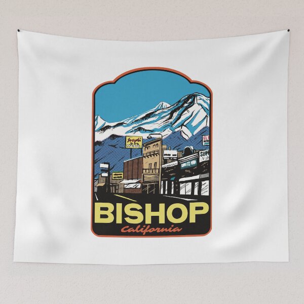 Item preview, Bishop California Retro Mountains designed and sold by HalpinDesign.