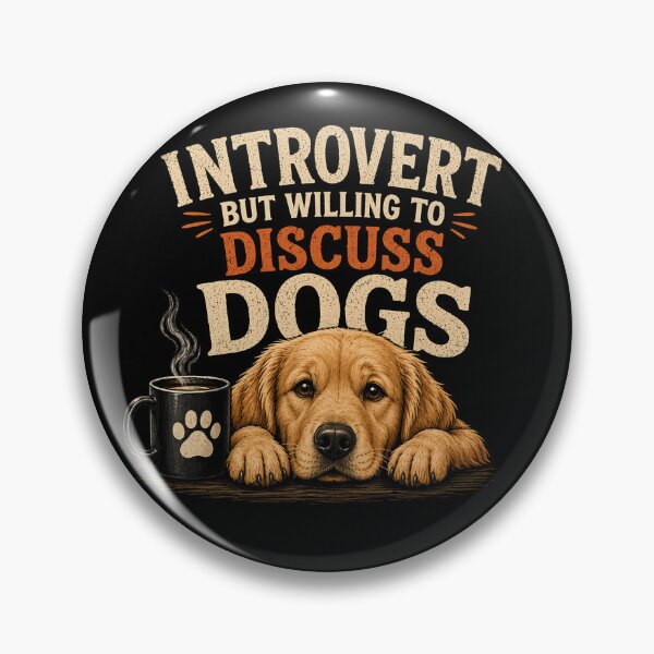 Item preview, Introvert Dog Lover Shirt Funny Golden Retriever Coffee Design Anti Social Dog Owner Gift designed and sold by Mateuszex2010.