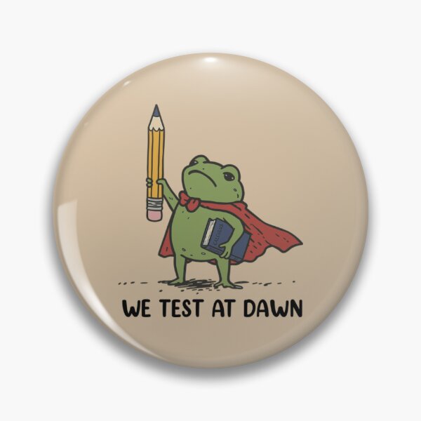 Item preview, We Test At Dawn Funny Frog Exam Humor Student Classic T-Shirt designed and sold by Kerryberri.