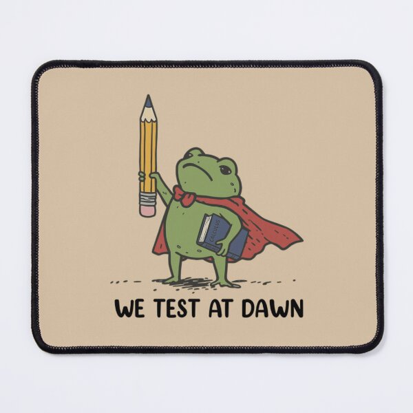 Item preview, We Test At Dawn Funny Frog Exam Humor Student Classic T-Shirt designed and sold by Kerryberri.