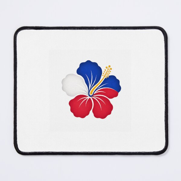 Item preview, Fleur Philippines Design – Red Blue White Tropical Hibiscus designed and sold by la-vie-aux-philippines.