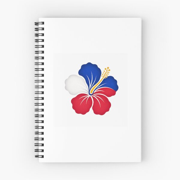 Item preview, Fleur Philippines Design – Red Blue White Tropical Hibiscus designed and sold by la-vie-aux-philippines.