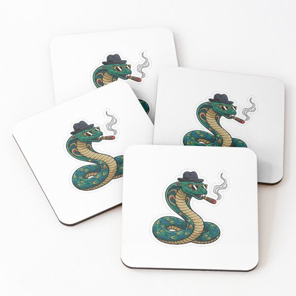 Item preview, Cool Snake Bad Habit Funny Sticker designed and sold by Allanfeatures.