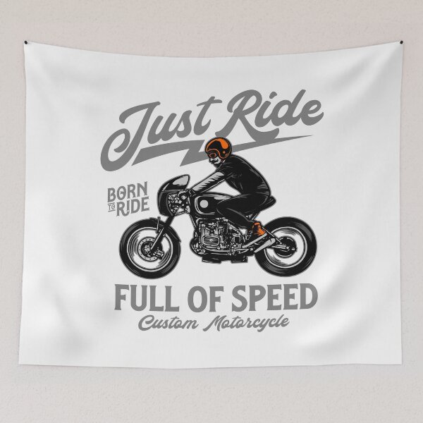 Item preview, Just Ride Born to Ride Motorcycle T-Shirt designed and sold by Ofloom.