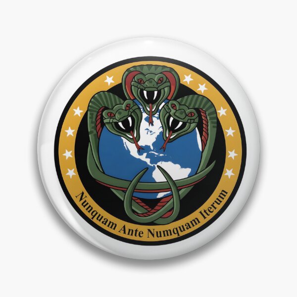Item preview, The NRO "Nunquam Ante Numquam Iterum" Three-Headed Cobra Patch designed and sold by CharlieDesings.