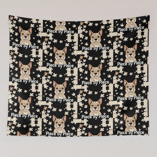 Item preview, Dog Puzzle Art Piece by Piece Cute Graphic Print designed and sold by artlife4.