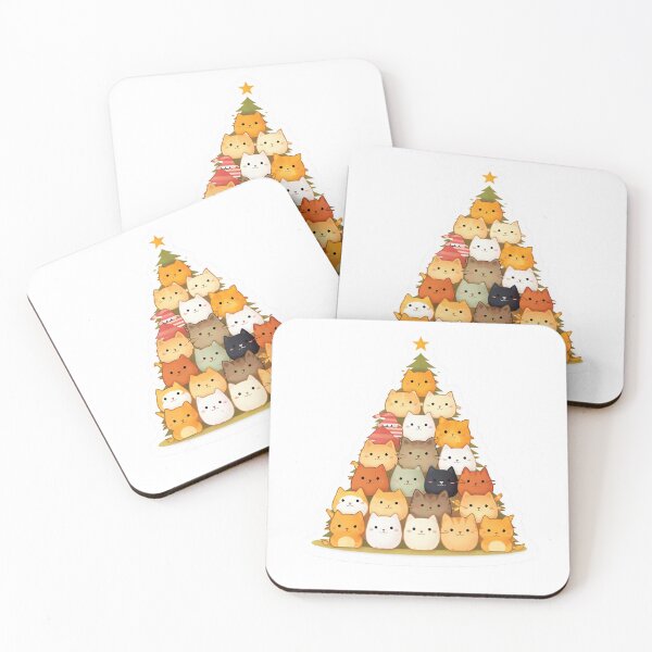 Item preview, Cute Christmas Cat Tree Sticker designed and sold by  Artify Lab.
