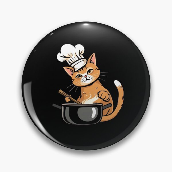 Item preview, Funny Chef Cat Cooking Ginger Tabby Kitten Art designed and sold by artlife4.