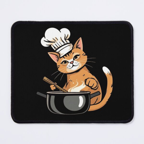 Item preview, Funny Chef Cat Cooking Ginger Tabby Kitten Art designed and sold by artlife4.