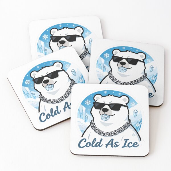 Item preview, Cold Polar Bear Aesthetic Sticker Cold As Ice 4 designed and sold by HealthyEnvy.