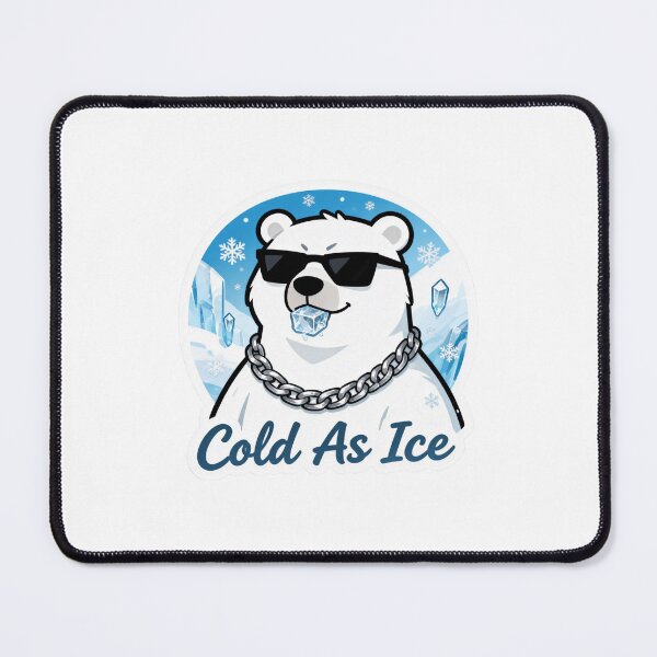 Item preview, Cold Polar Bear Aesthetic Sticker Cold As Ice 4 designed and sold by HealthyEnvy.