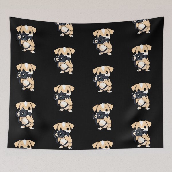 Item preview, Cute Photographer Dog Funny Puppy Camera Art designed and sold by artlife4.
