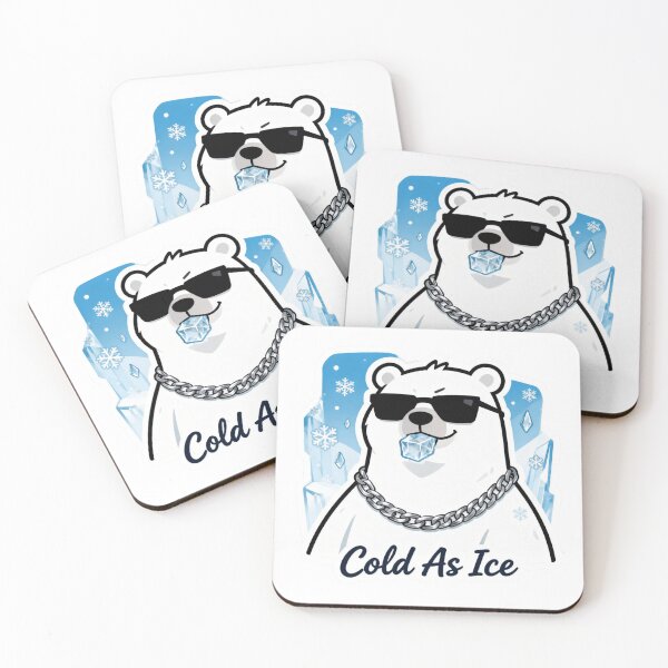 Item preview, Polar Bear Aesthetic Sticker Cold As Ice 5 designed and sold by HealthyEnvy.