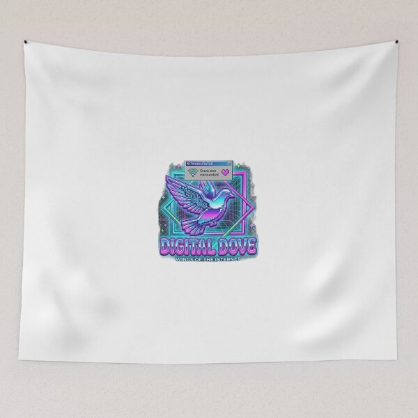 Item preview, Digital Dove - Retro Vaporwave Cyber Bird designed and sold by Csstoree.