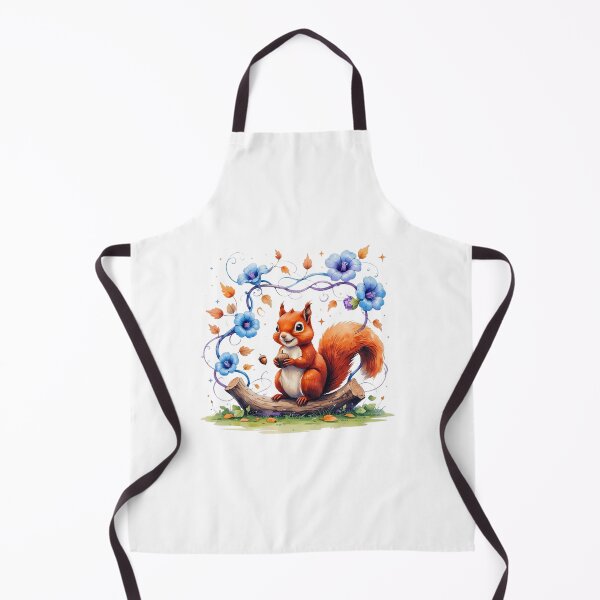 Item preview, Cute Squirrel with Morning Glory September Birth Month Art designed and sold by AQUILAKREO.