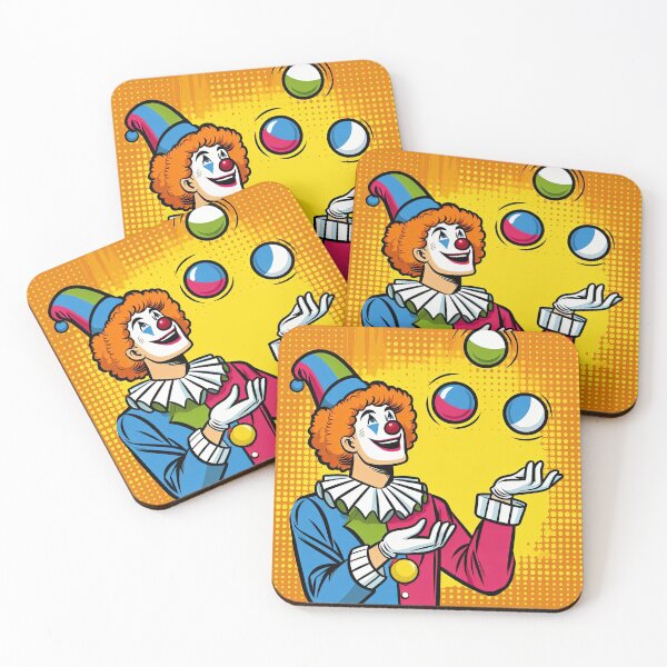 Item preview, Cheerful Clown Pop Art Style designed and sold by artofuniverse.