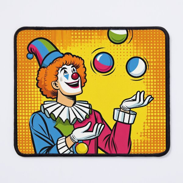 Item preview, Cheerful Clown Pop Art Style designed and sold by artofuniverse.