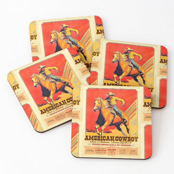 Item preview, Vintage American Cowboy Poster | Texas Rodeo Art | San Antonio Wild West Event | Western Decor & Nostalgic Wall Art designed and sold by artofuniverse.