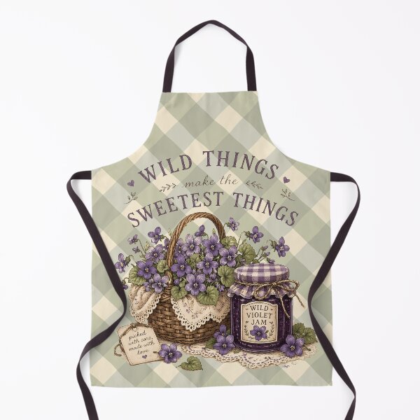 Item preview, Wild Violet Forager Cottagecore Jam designed and sold by SaturnMission.