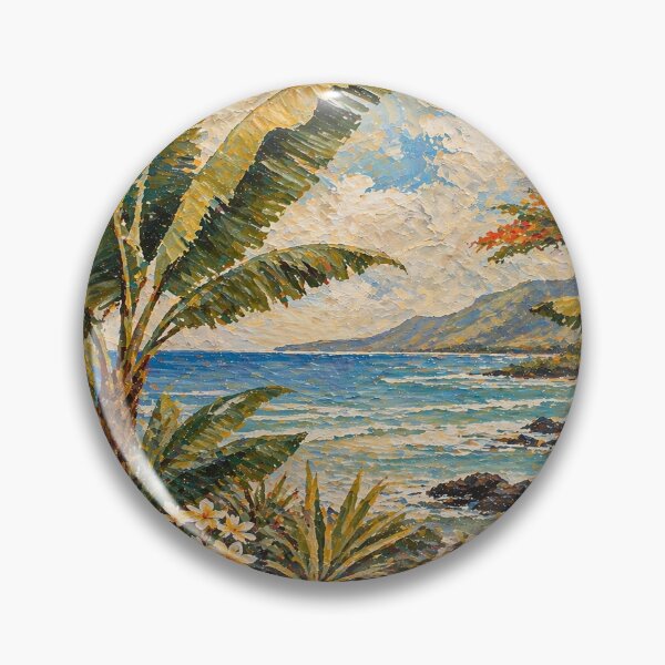 Item preview, Banana Plant Reunion Island ocean - La Reunion Lovers designed and sold by artyfartypants.