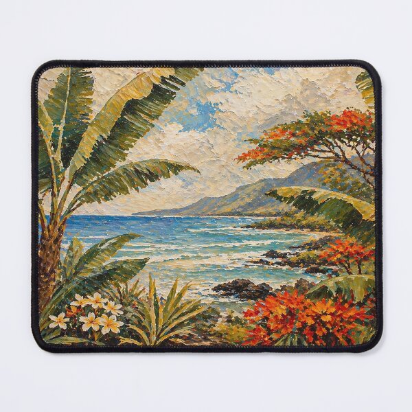 Item preview, Banana Plant Reunion Island ocean - La Reunion Lovers designed and sold by artyfartypants.