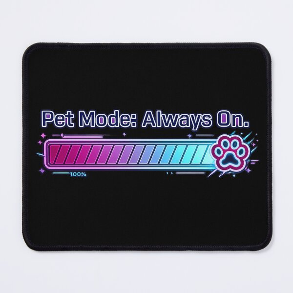 Item preview, Pet Mode Always On – Funny Dog Cat Lover Shirt designed and sold by Safe Haven Pets.