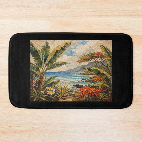 Item preview, Banana Plant Reunion Island ocean - La Reunion Lovers designed and sold by artyfartypants.