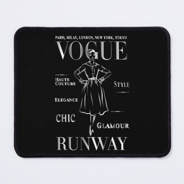 Item preview, Silver Vogue Cover Art: Metallic Fashion Runway Poster designed and sold by MalisoStickers.