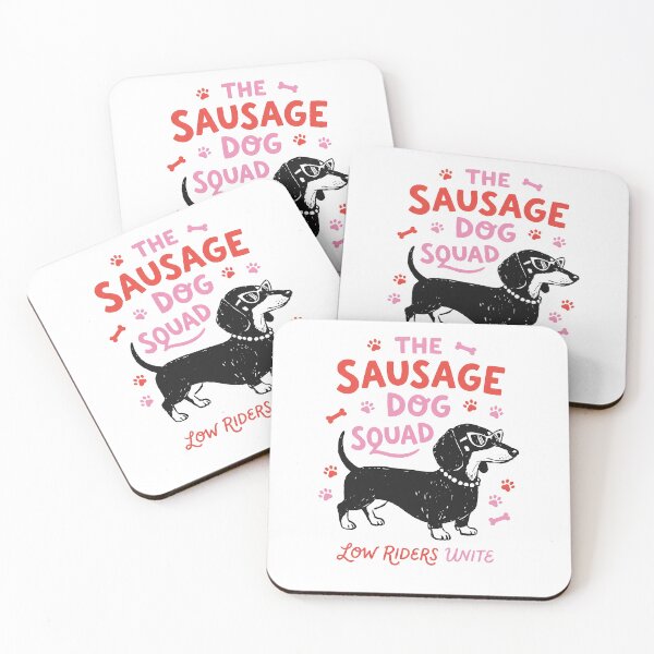 Item preview, The Sausage Dog Squad Low Riders Unite Dachshund designed and sold by krystalRomanart.