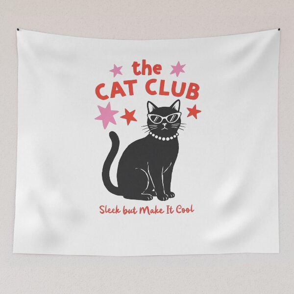 Item preview, The Cat Club Sleek But Make It Cool designed and sold by krystalRomanart.