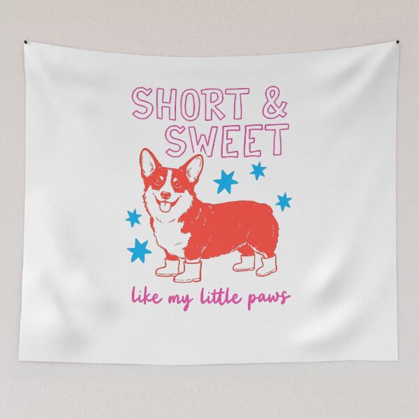 Item preview, Short And Sweet Like My Little Paws Corgi Rain Boots designed and sold by krystalRomanart.