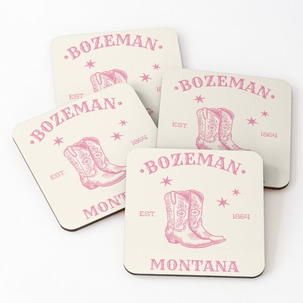 Item preview, Bozeman Montana Retro Boots Graphic designed and sold by ForgotSouvenir.
