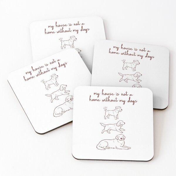 Item preview, My House Is Not A Home Without My Dogs Vintage Sketch designed and sold by krystalRomanart.