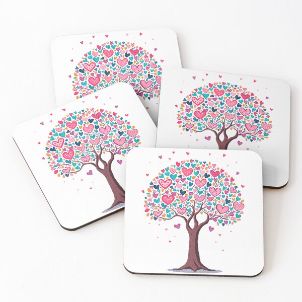 Item preview, tree with hearts designed and sold by TanyaLovus.