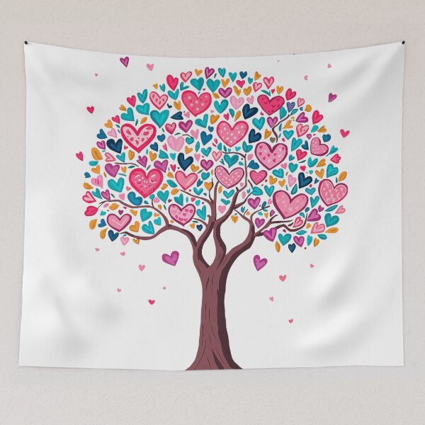 Item preview, tree with hearts designed and sold by TanyaLovus.