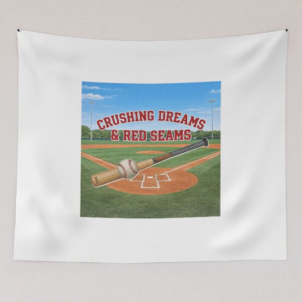 Item preview, Crushing Dreams & Red Seams Baseball  designed and sold by TiffanyTTees.
