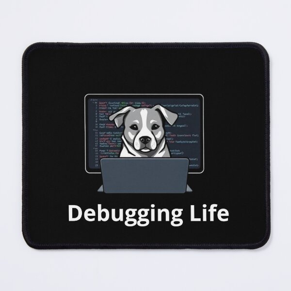 Item preview, Debugging Life Funny Programmer Dog Tech Art designed and sold by artlife4.