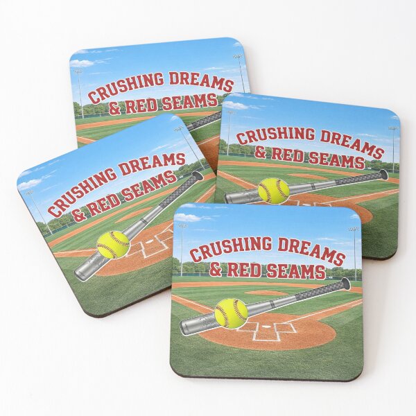 Item preview, Crushing Dreams & Red Seams Softball  designed and sold by TiffanyTTees.