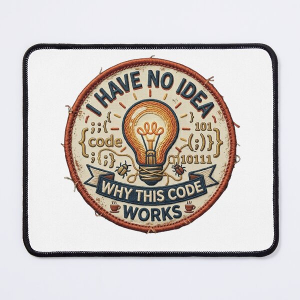 Item preview, I Have No Idea Why This Code Works - Funny Programming Humor designed and sold by Zeyzep.