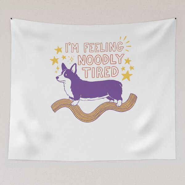 Item preview, I'm Feeling Noodly Tired Cute Corgi Dog Stars designed and sold by krystalRomanart.