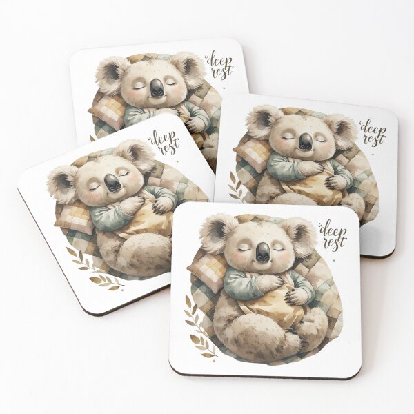 Item preview, Deep Rest Cute Vintage Koala Woodland Animal Nursery Art designed and sold by AQUILAKREO.