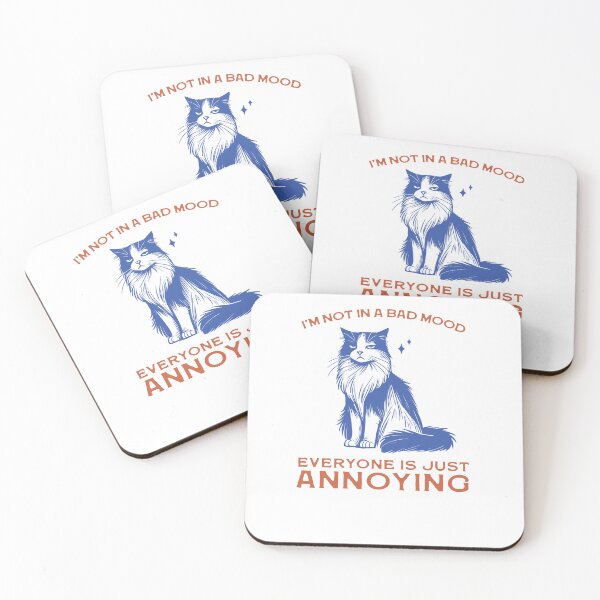 Item preview, I’m Not In A Bad Mood Everyone Is Just Annoying Cat designed and sold by krystalRomanart.