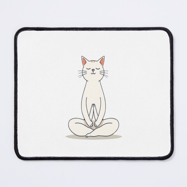 Item preview, Zen Meditating Cat Minimalist Yoga Feline Art designed and sold by artlife4.