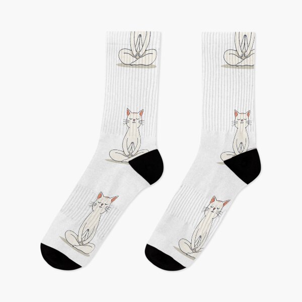 Item preview, Zen Meditating Cat Minimalist Yoga Feline Art designed and sold by artlife4.