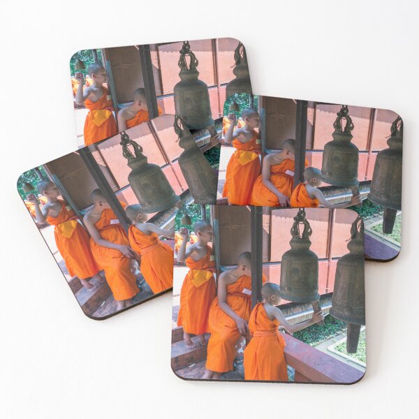 Item preview, Young Buddhist Munks, Wat Phra Kaew, Chiang Rai, Thailand designed and sold by Ross.A.Campbell.