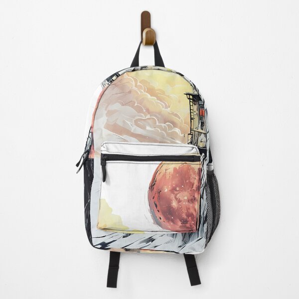 Item preview, Outpost One - Sci-Fi Mountain Station Watercolor designed and sold by Modern Nest Art.
