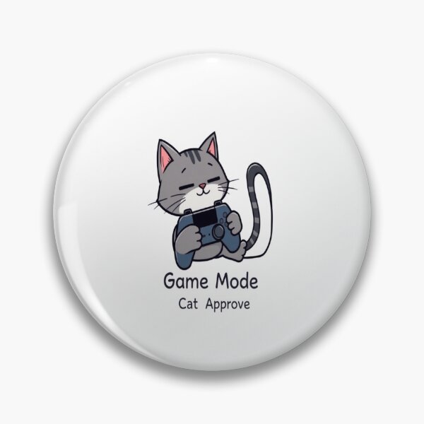 Item preview, Game Mode Cat Approve Funny Gaming Kitten Art designed and sold by artlife4.