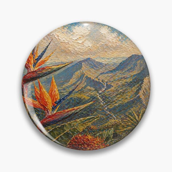 Item preview, Bird of Paradise Flower Reunion Island ocean - La Reunion Lovers designed and sold by artyfartypants.